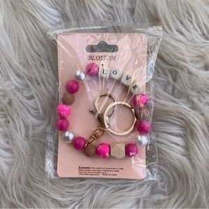 Blossom Love Keyring Stretch Bangle